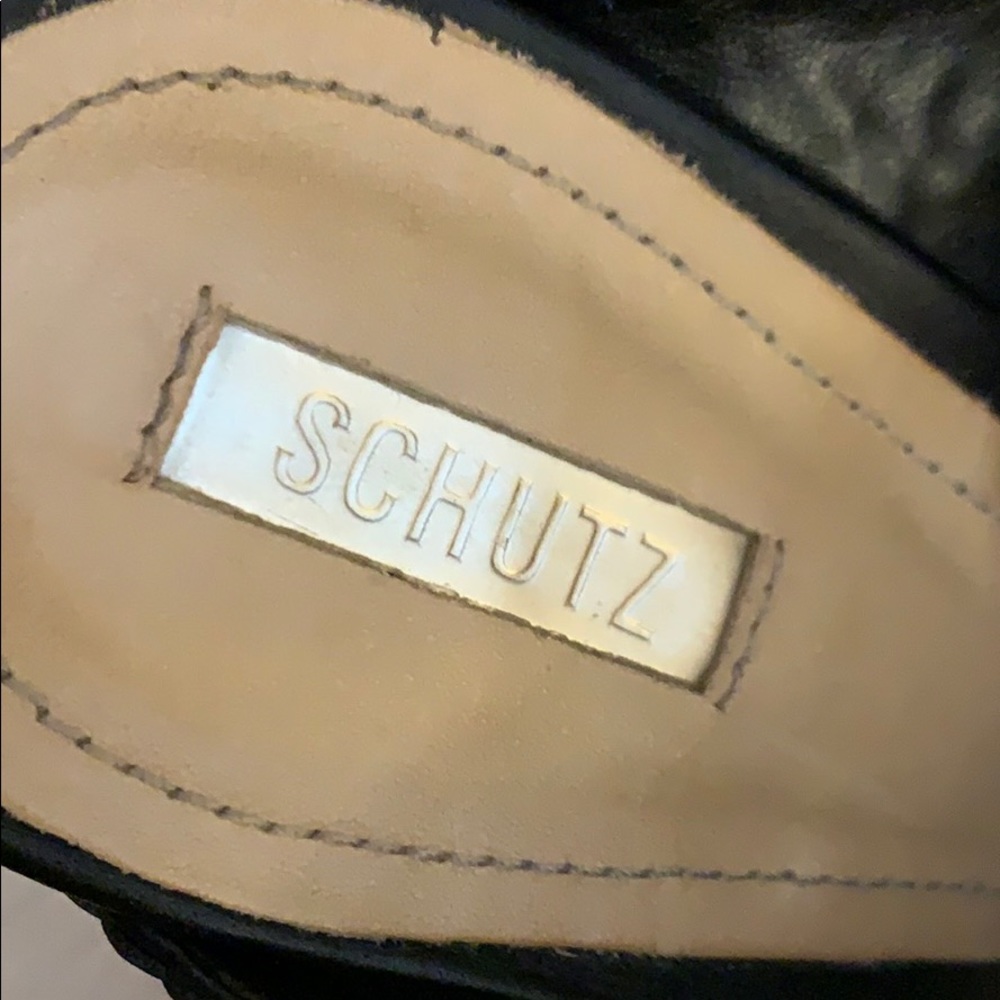 SCHUTZ Black Woven Heels - Picture 4 of 7